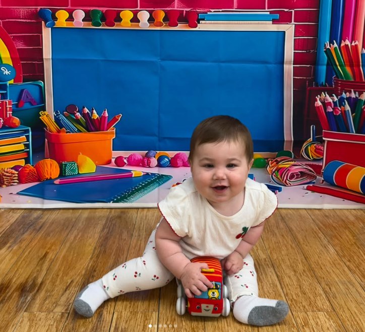 A baby in the infant room